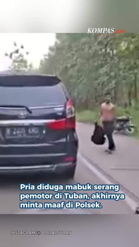 Pria Diduga Mabuk Serang Pemotor, Berujung Minta Maaf Di Polsek