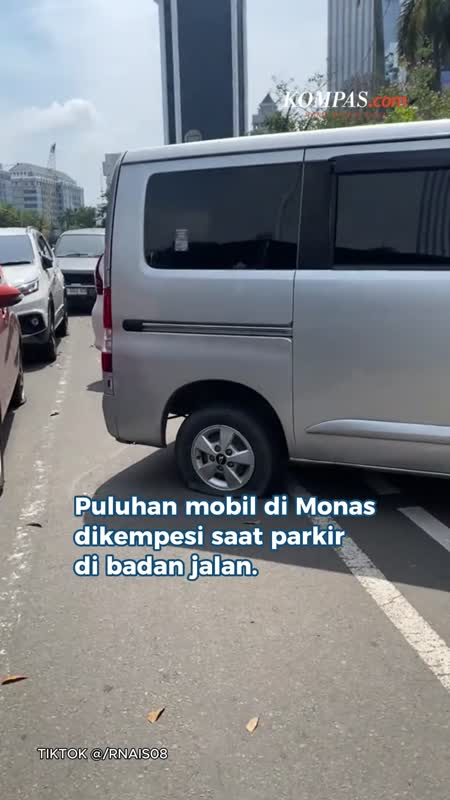 Warga Jadi Korban Jukir Liar Di Monas, Ban Mobil Dikempesi Dishub