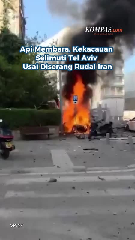 Api Membara, Kekacauan Selimuti Tel Aviv Usai Diserang Rudal Iran