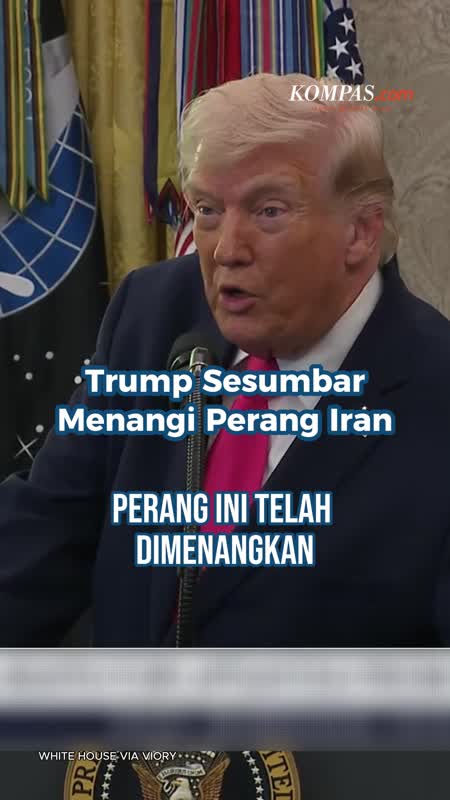 Trump Sesumbar Menangi Perang Iran