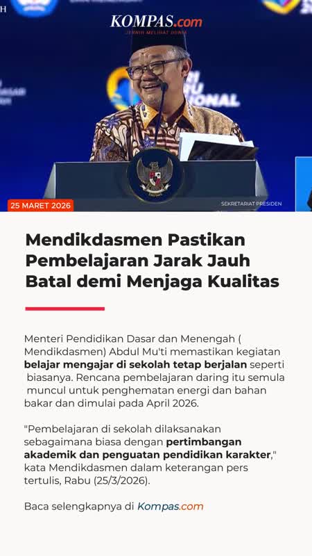Mendikdasmen Pastikan Pembelajaran Jarak Jauh Batal Demi Kualitas