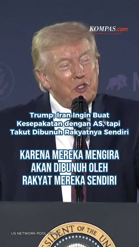 Trump: Iran Ingin Buat Kesepakatan Dengan AS, Tapi Takut Dibunuh Rakyatnya Sendiri