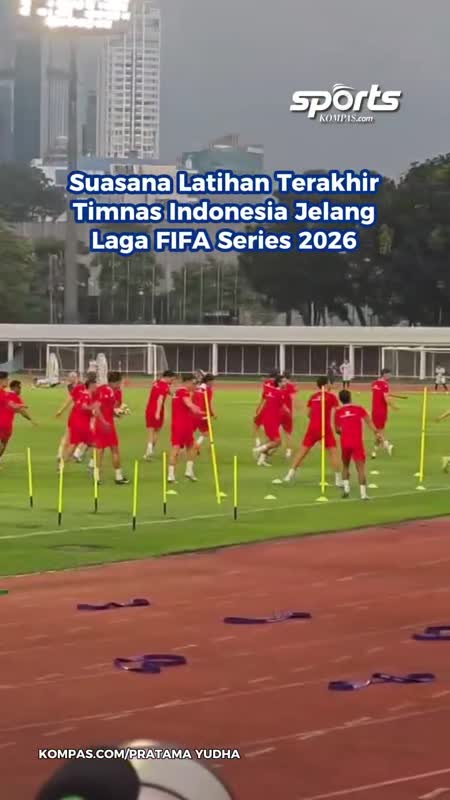 Suasana Latihan Terakhir Timnas Indonesia Jelang FIFA Series 2026