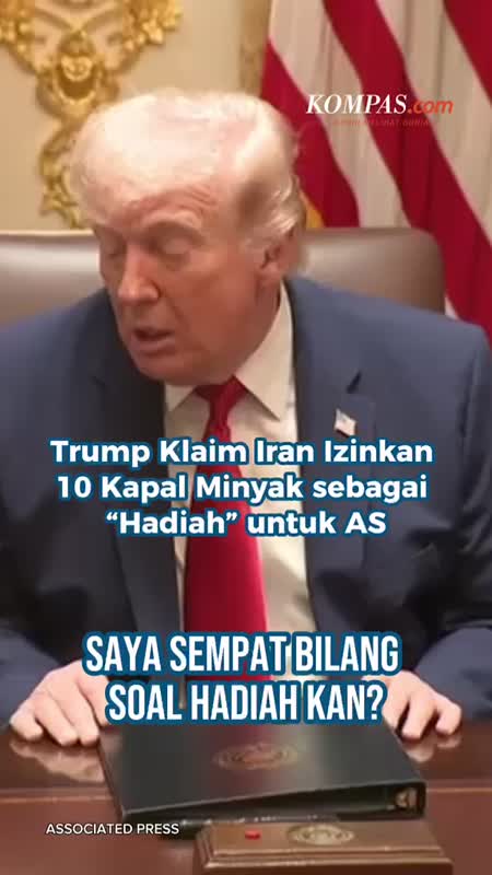 Trump Klaim Iran Izinkan 10 Kapal Minyak Sebagai "Hadiah" Untuk AS