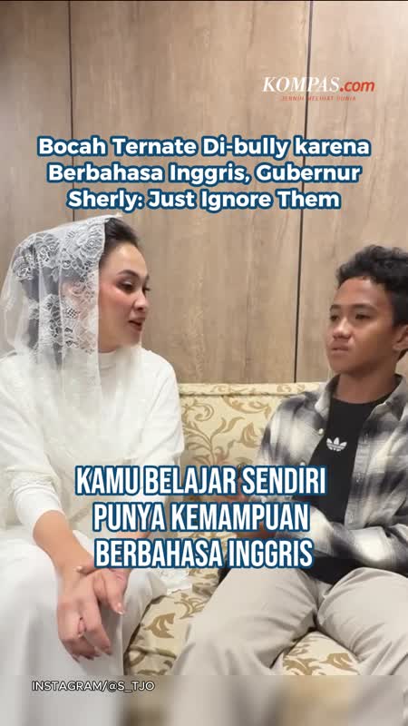 Bocah Ternate Di-bully karena Berbahasa Inggris, Gubernur Sherly: Just Ignore Them