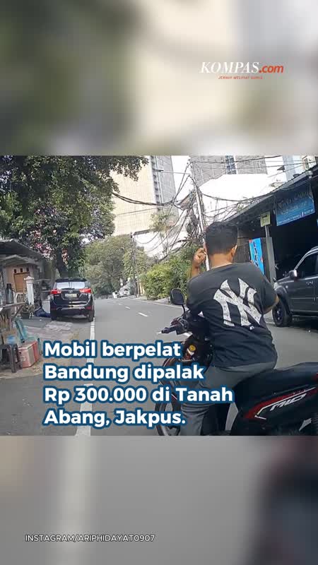 Mobil Pelat Bandung Dipalak Rp 300.000 Di Tanah Abang, Dua Pelaku Ditangkap