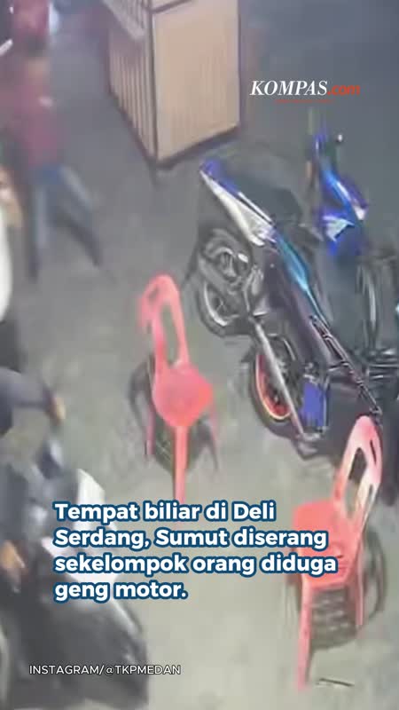 Geng Motor Serang Tempat Biliar Di Deli Serdang, Kendaraan Dan Fasilitas Dirusak