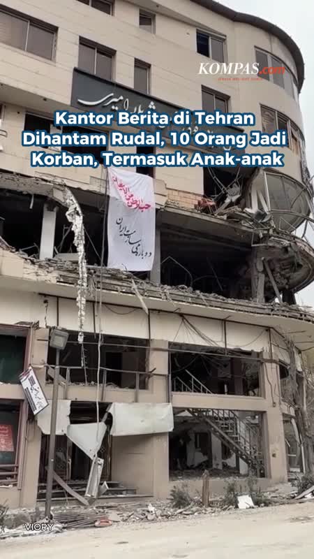 Kantor Berita Di Tehran Dihantam Rudal, 10 Orang Jadi Korban, Termasuk Anak-anak