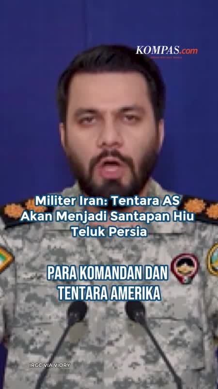 Militer Iran: Tentara AS Akan Menjadi Santapan Hiu Teluk Persia