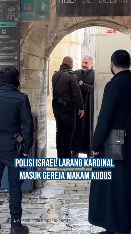 Israel Larang Kardinal Masuk Gereja Makam Kudus Yerusalem Saat Misa Minggu Palma