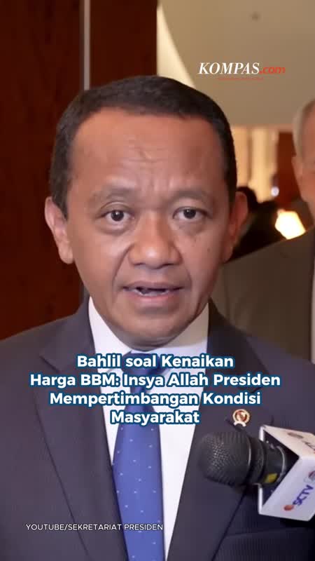 Bahlil Soal Kenaikan Harga BBM: Insya Allah Presiden Mempertimbangan Kondisi Masyarakat