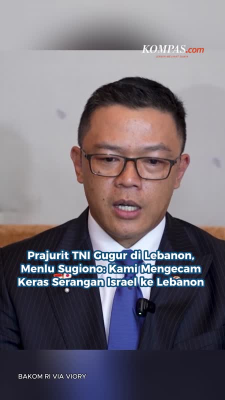 Prajurit TNI Gugur Di Lebanon, Menlu Sugiono: Kami Mengecam Keras Serangan Israel Ke Lebanon