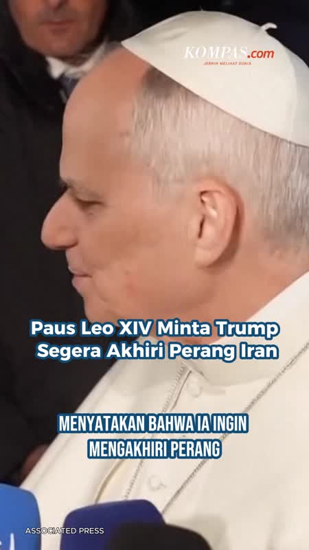 Paus Leo XIV Minta Trump Segera Akhiri Perang Iran