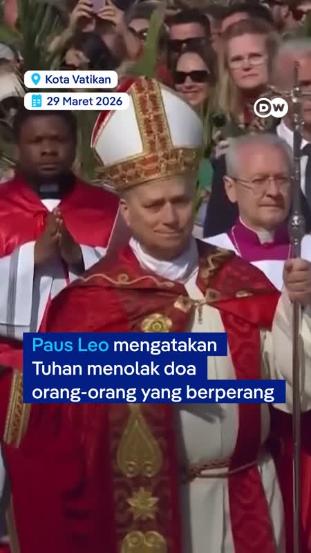 Paus Leo: Tuhan Menolak Doa Mereka yang Memulai Perang