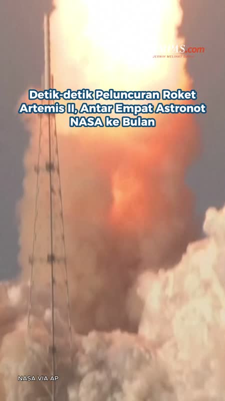 Detik-detik Peluncuran Roket Artemis II, Antar Empat Astronot NASA ke Bulan