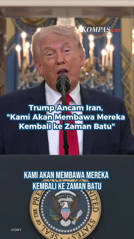 Trump Ancam Iran, "Kami Akan Membawa Mereka Kembali ke Zaman Batu"