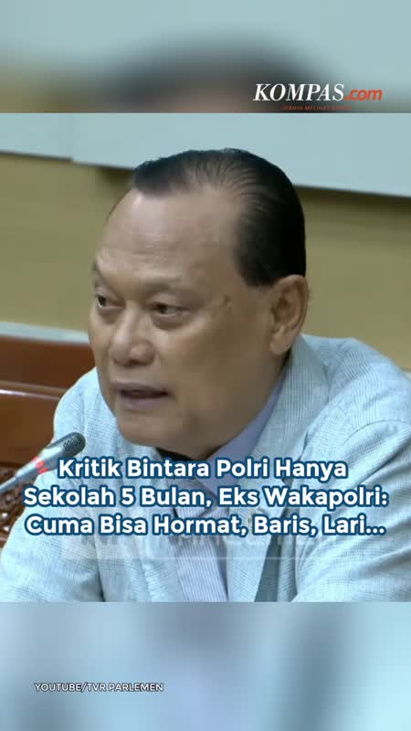Kritik Bintara Polri Hanya Sekolah 5 Bulan, Eks Wakapolri: Cuma Bisa Hormat, Baris, Lari..
