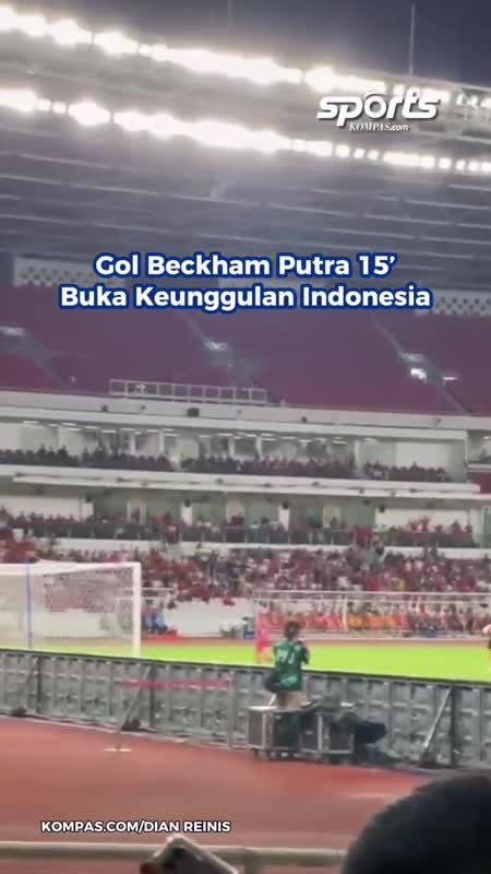 Hol Beckham Putra 15' Buka Keunggulan Indonesia