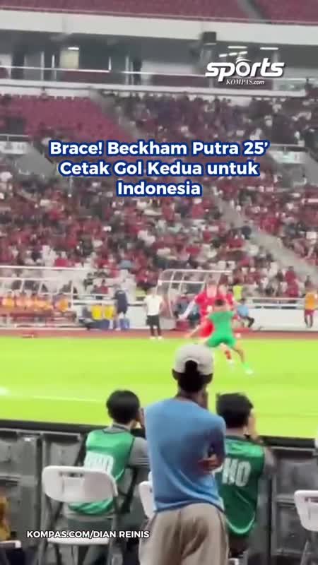 Brace! Beckham Putra 25' Cetak Gol Kedua Untuk Indonesia