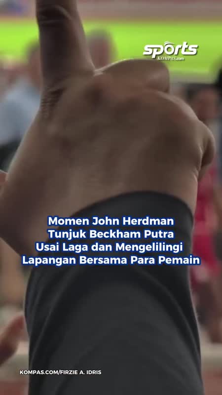 Momen John Herdman Tunjuk Beckham Putra Usai Laga Dan Mengelilingi Lapangan Bersama Para Pemain