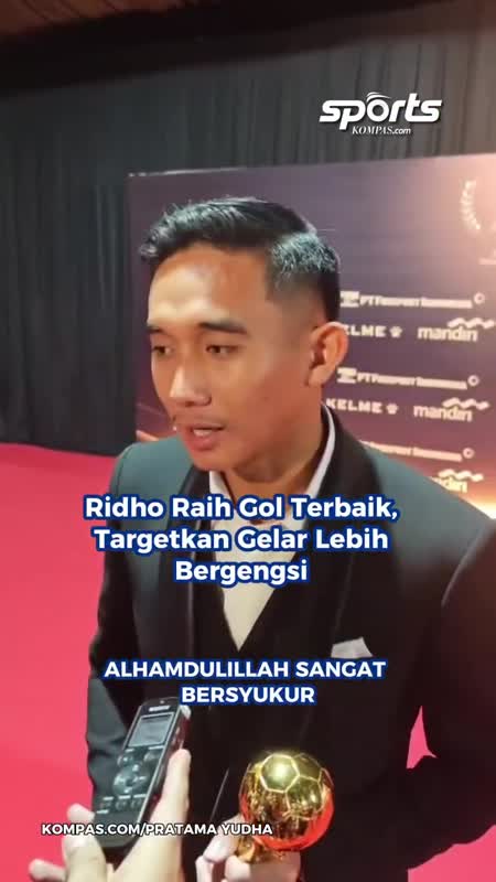 Ridho Raih Gol Terbaik, Targetkan Gelar Lebih Bergengsi