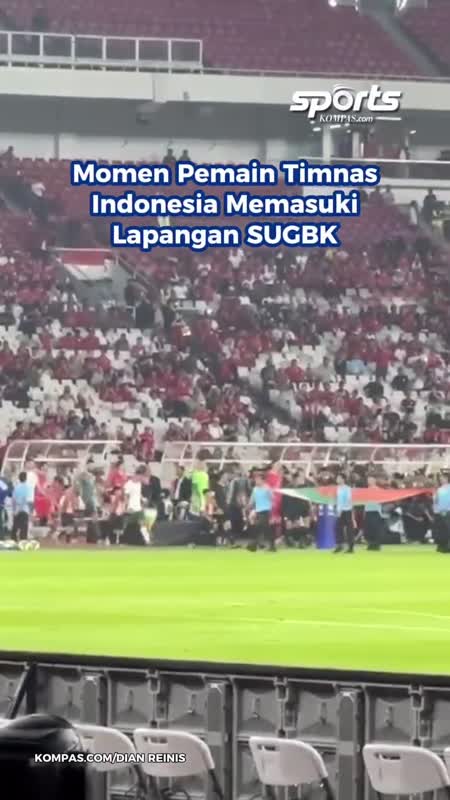 Momen Pemain Timnas Indonesia Memasuki Lapangan SUGBK