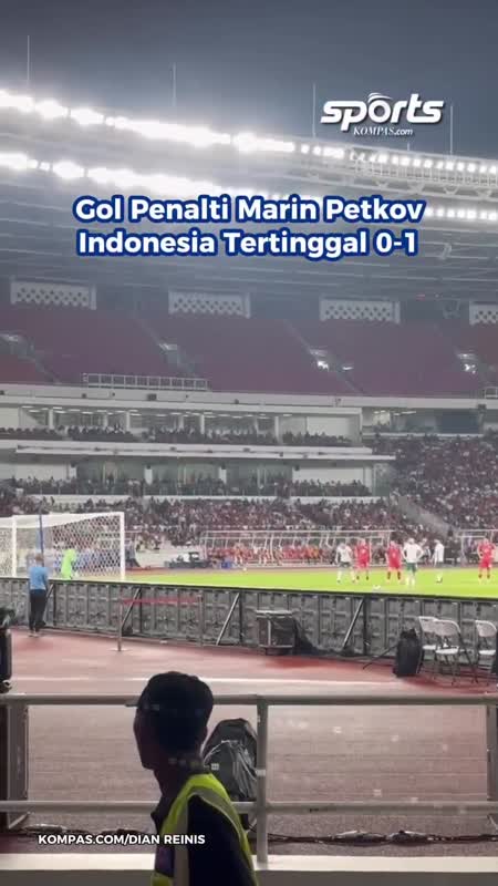 Gol Penalti Marin Petkov Indonesia Tertinggal 0-1