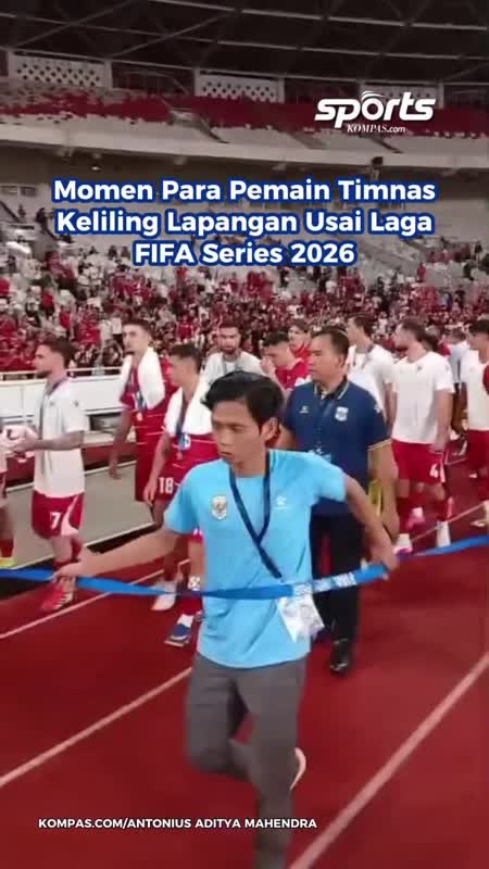 Momen Para Pemain Timnas Keliling Lapangan Usai Laga FIFA Series 2026