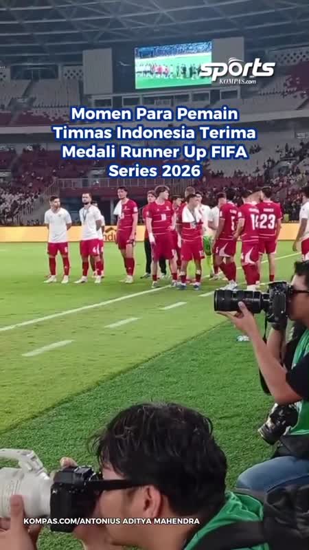 Momen Para Pemain Timnas Indonesia Terima Medali Runner Up FIFA Series 2026