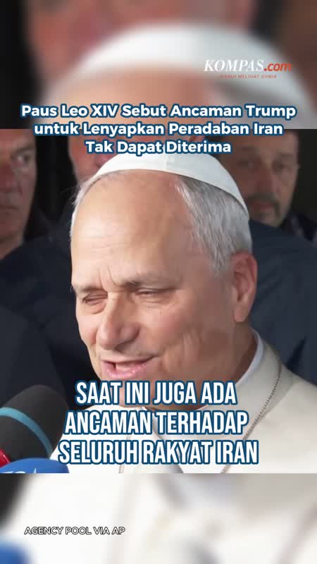 Paus Leo XIV Sebut Ancaman Trump Untuk Lenyapkan Peradaban Iran Tak Dapat Diterima