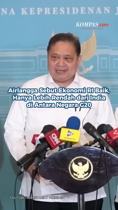 Airlangga Sebut Ekonomi RI Baik, Hanya Lebih Rendah Dari India Di Antara Negara G20