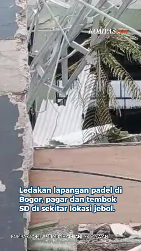 Ledakan Lapangan Padel di Bogor, Gedung Sekolah Rusak Terdampak