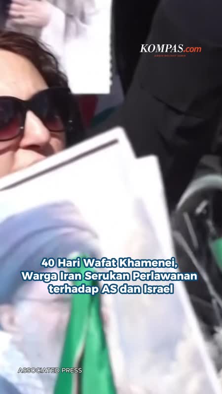 40 Hari Wafat Khamenei, Warga Iran Serukan Perlawanan terhadap AS dan Israel