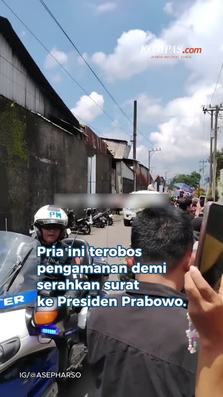 Pria Ini Terobos Pengamanan Demi Serahkan Surat Ke Prabowo Di Magelang