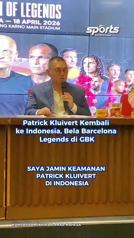 Patrick Kluivert Kembali Ke Indonesia, Bela Barcelona Di GBK