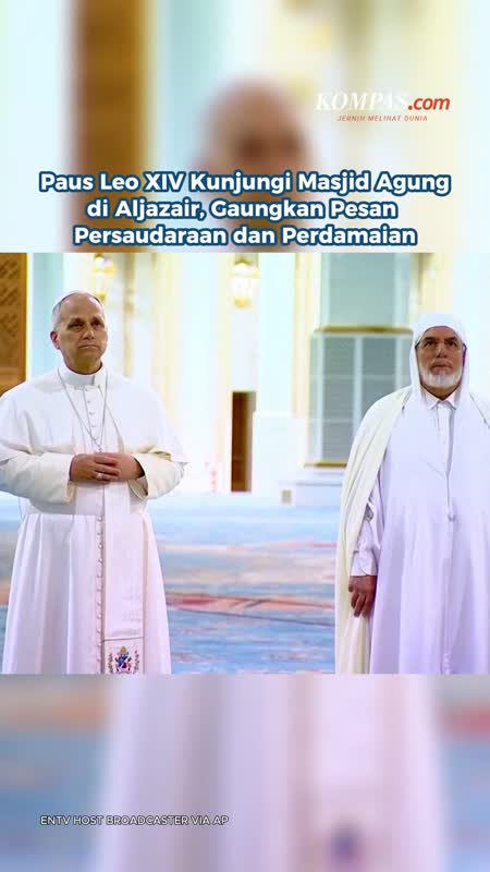 Paus Leo XIV Kunjungi Masjid Agung Di Aljazair, Gaungkan Pesan Persaudaraan Dan Perdamaian
