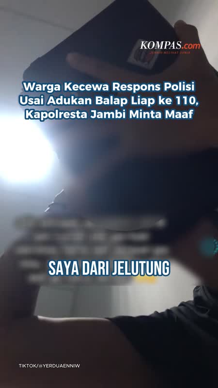 Warga Kecewa Respons Polisi Usai Adukan Balap Liap ke 110, Kapolresta Jambi Minta Maaf