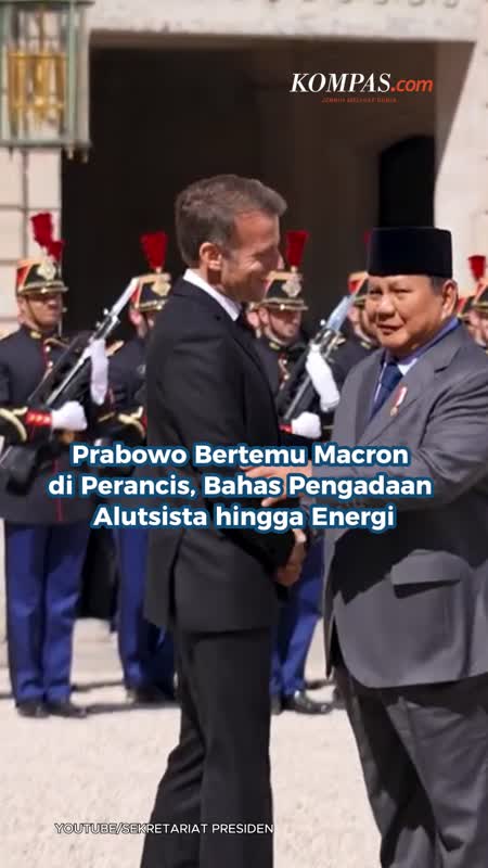 Prabowo Bertemu Macron Di Perancis, Bahas Pengadaan Alutsista Hingga Energi