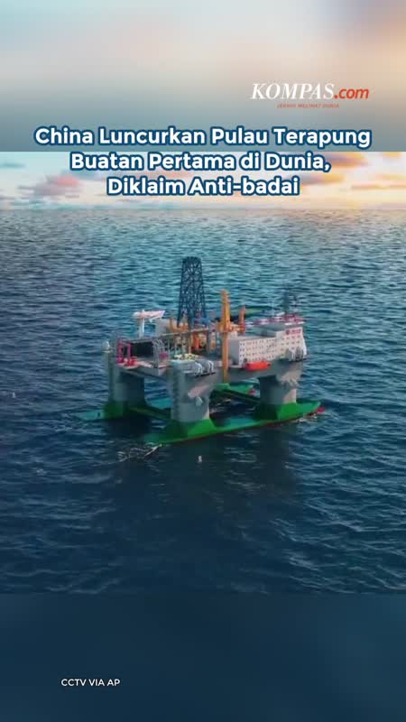 China Luncurkan Pulau Terapung Buatan Pertama Di Dunia, Diklaim Anti-badai