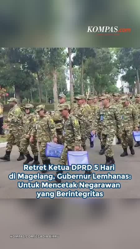 Retret Ketua DPRD 5 Hari Di Magelang, Gubernur Lemhanas: Untuk Mencetak Negarawan Yang Berintegritas
