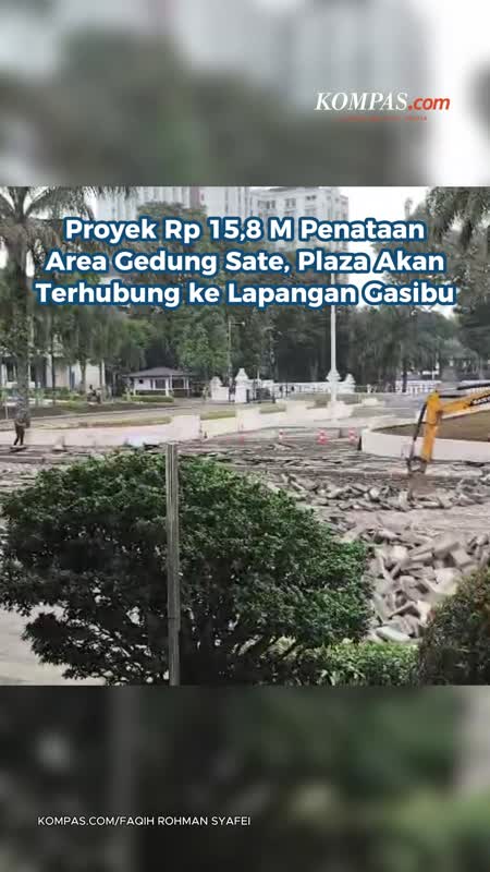 Proyek Rp 15,8 M Penataan Area Gedung Sate, Plaza Akan Terhubung Ke Lapangan Gasibu