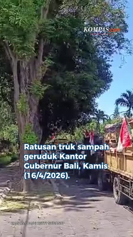 Ratusan Truk Sampah Geruduk Kantor Gubernur Bali gara-gara Polemik Pembuangan Sampah Organik