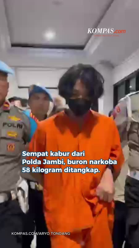 Kabur 6 Bulan Dari Polda Jambi, Buron Sabu 58 Kg Akhirnya Ditangkap