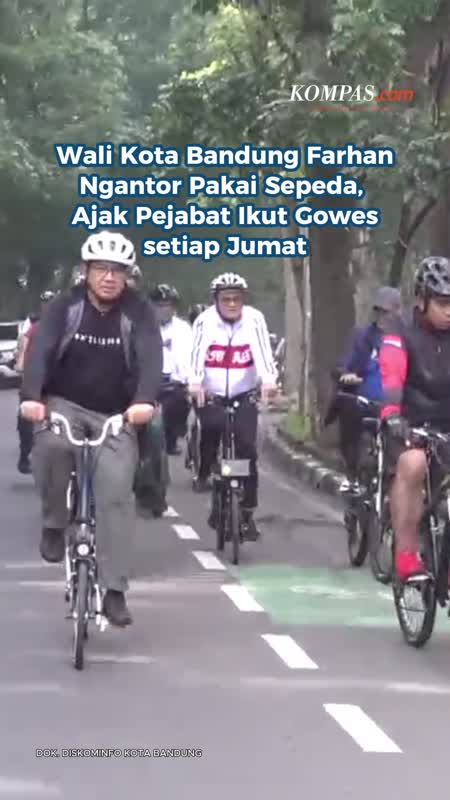 Wali Kota Bandung Farhan Ngantor Pakai Sepeda, Ajak Pejabat Ikut Gowes Setiap Jumat