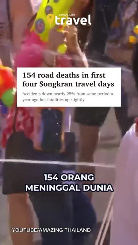 Festival Songkran 2026 di Thailand Berujung Duka, 154 Orang Meninggal