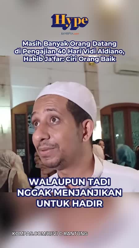 Masih Banyak Orang Datang di Pengajian 40 Hari Vidi Aldiano, Habib Jafar: Ciri Orang Baik