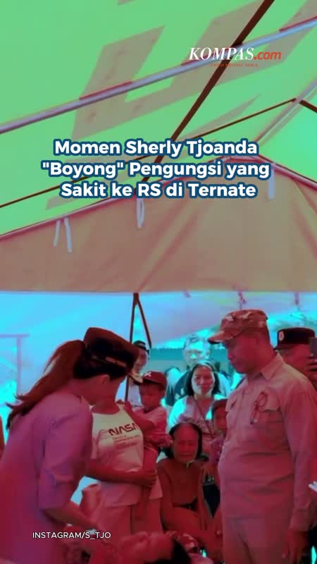Momen Sherly Tjoanda "Boyong" Pengungsi yang Sakit ke RS di Ternate