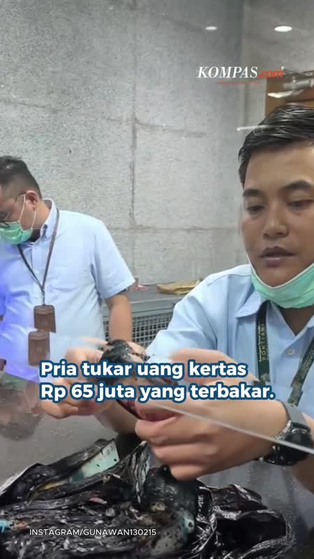 Uang Rp 65 Juta Terbakar, Ditukar di Bank Indonesia Kalbar