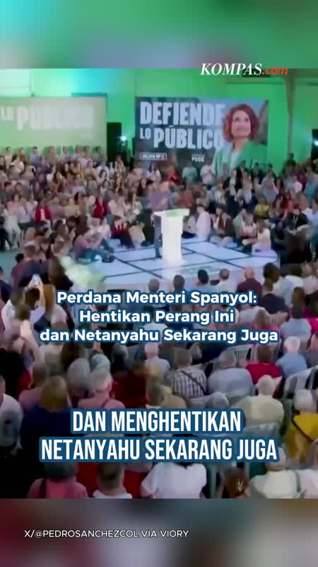 Perdana Menteri Spanyol: Hentikan Perang Ini dan Netanyahu Sekarang Juga