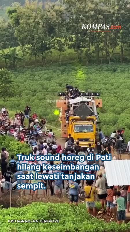 Truk Sound Horeg di Pati Oleng, Mundur Tak Terkendali